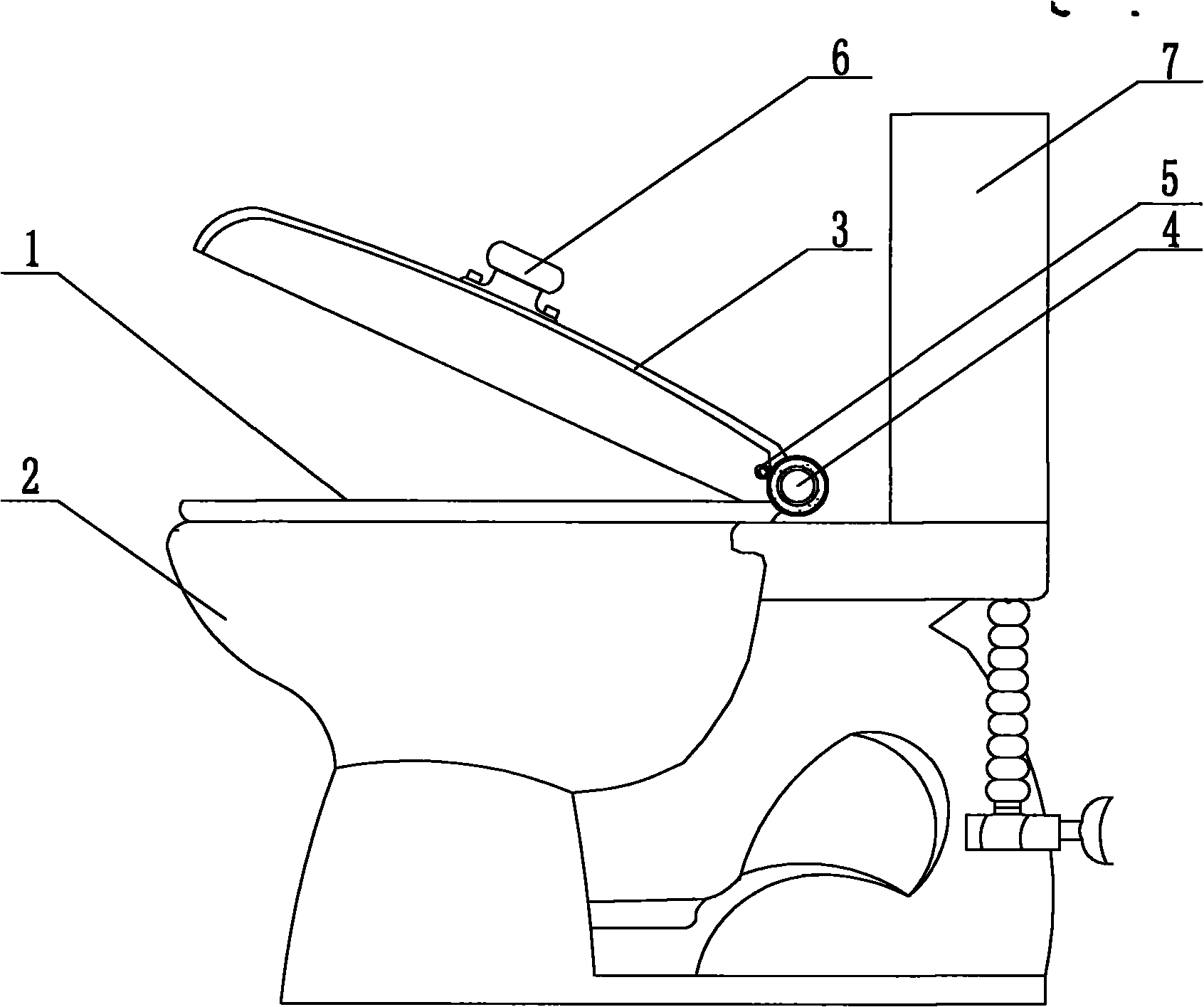 Manual seat ring cleaning type closestool