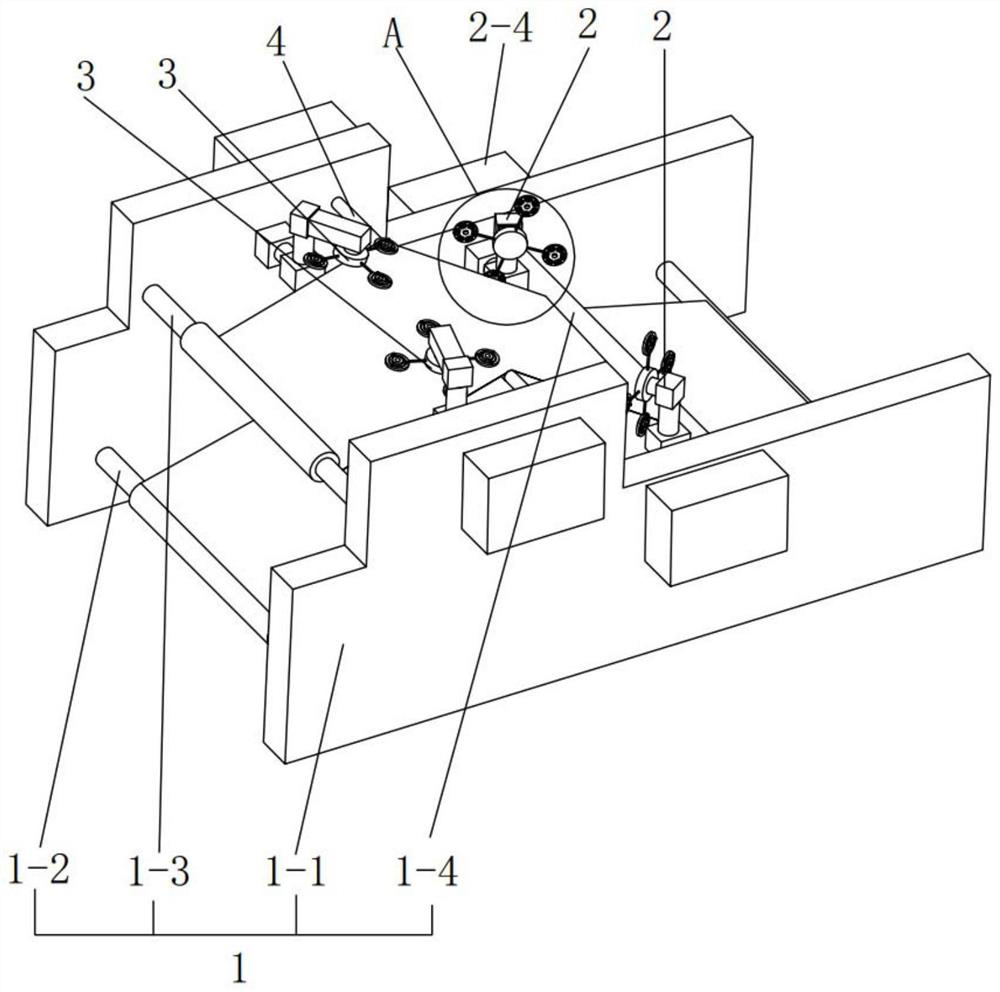 Auxiliary ptfe film compounding device for preparing composite film