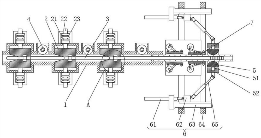 Bent pipe forming die for automobile air conditioner pipeline and using method of bent pipe forming die