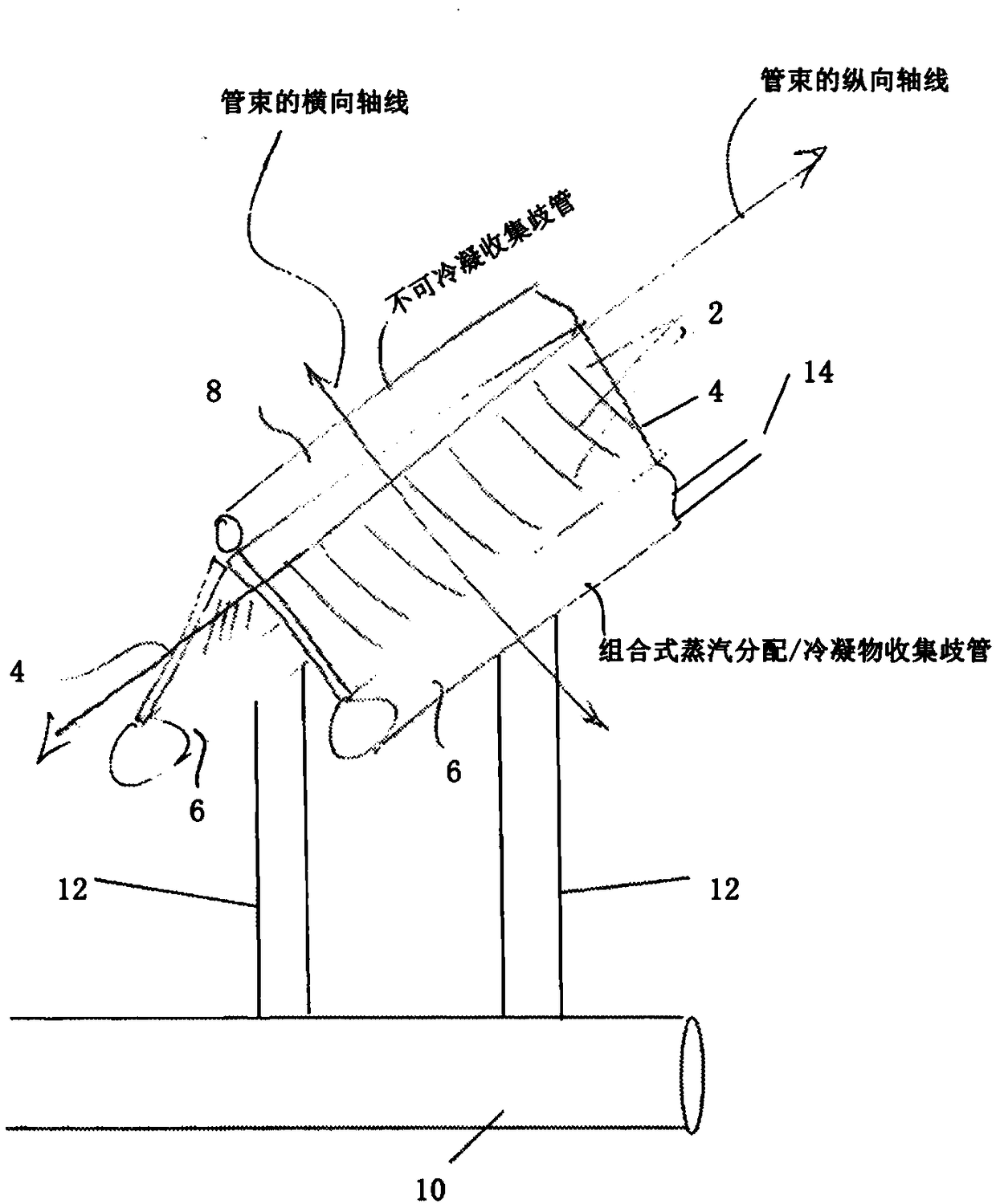 All-secondary air cooled industrial steam condenser