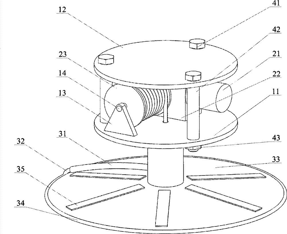 Flexible palmar self-adaption under-actuation robot hand device