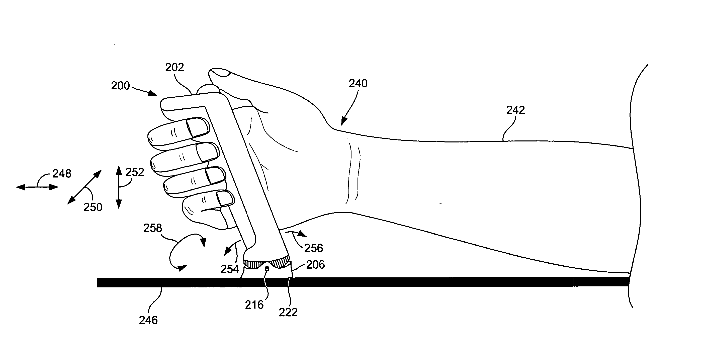 Ergonomic computer input device having pistol-type grip