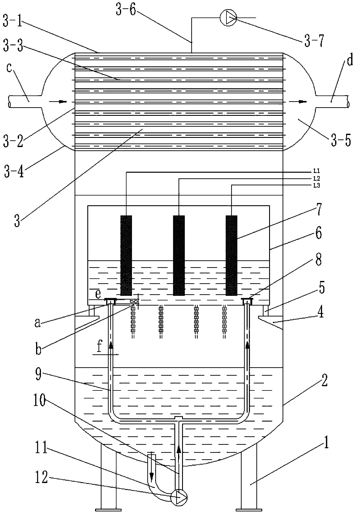 Phase change type high-pressure electrode boiler