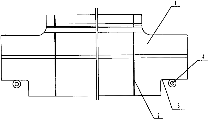 Needle plate of computer flat knitting machine