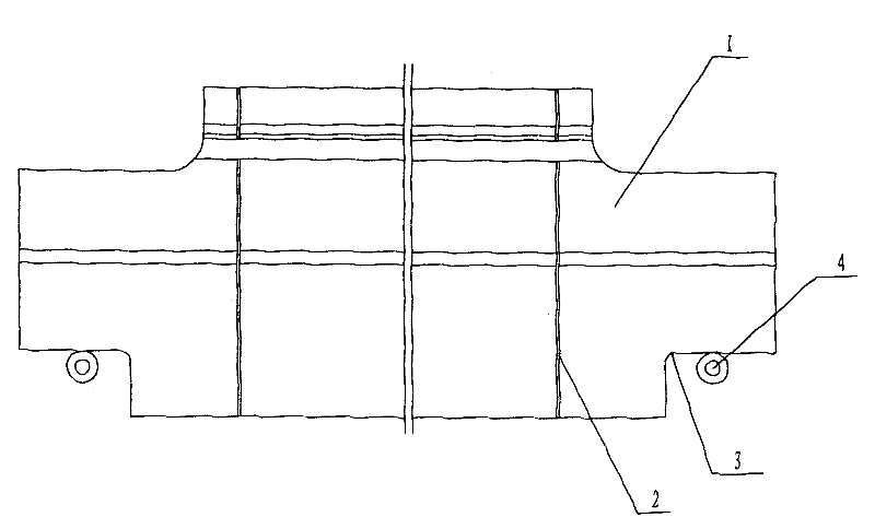 Needle plate of computer flat knitting machine