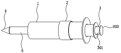 Puncturing sampling device for medical oncology
