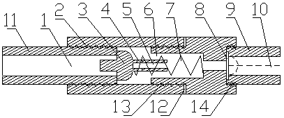 Single hole cross jet slurry nozzle