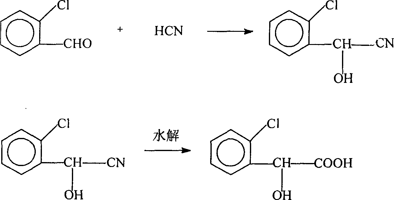 Process for preparing DL-ortho-chloro mandelic acid
