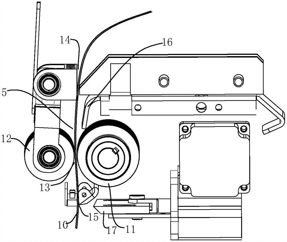 Elastic band ring-forming device and full-automatic elastic band sewing machine