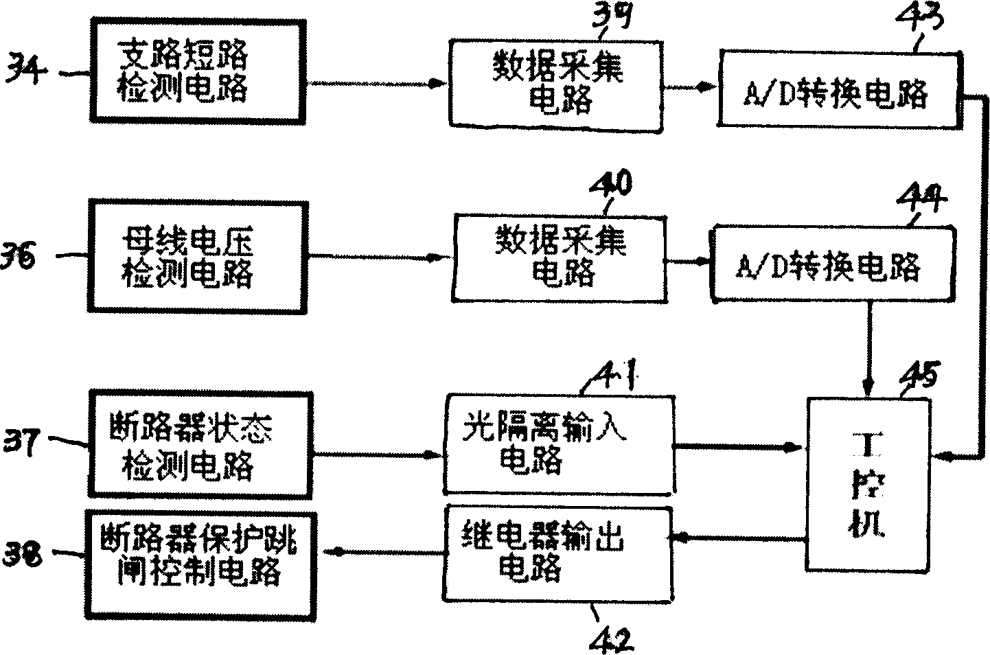 DC system short circuit protection device