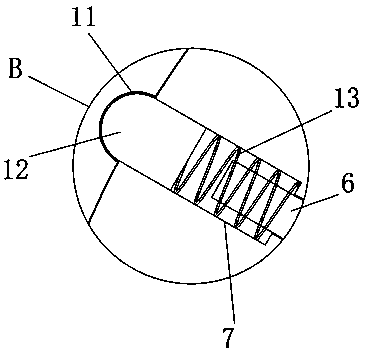 Built-in tangential rotor magnetic pole structure