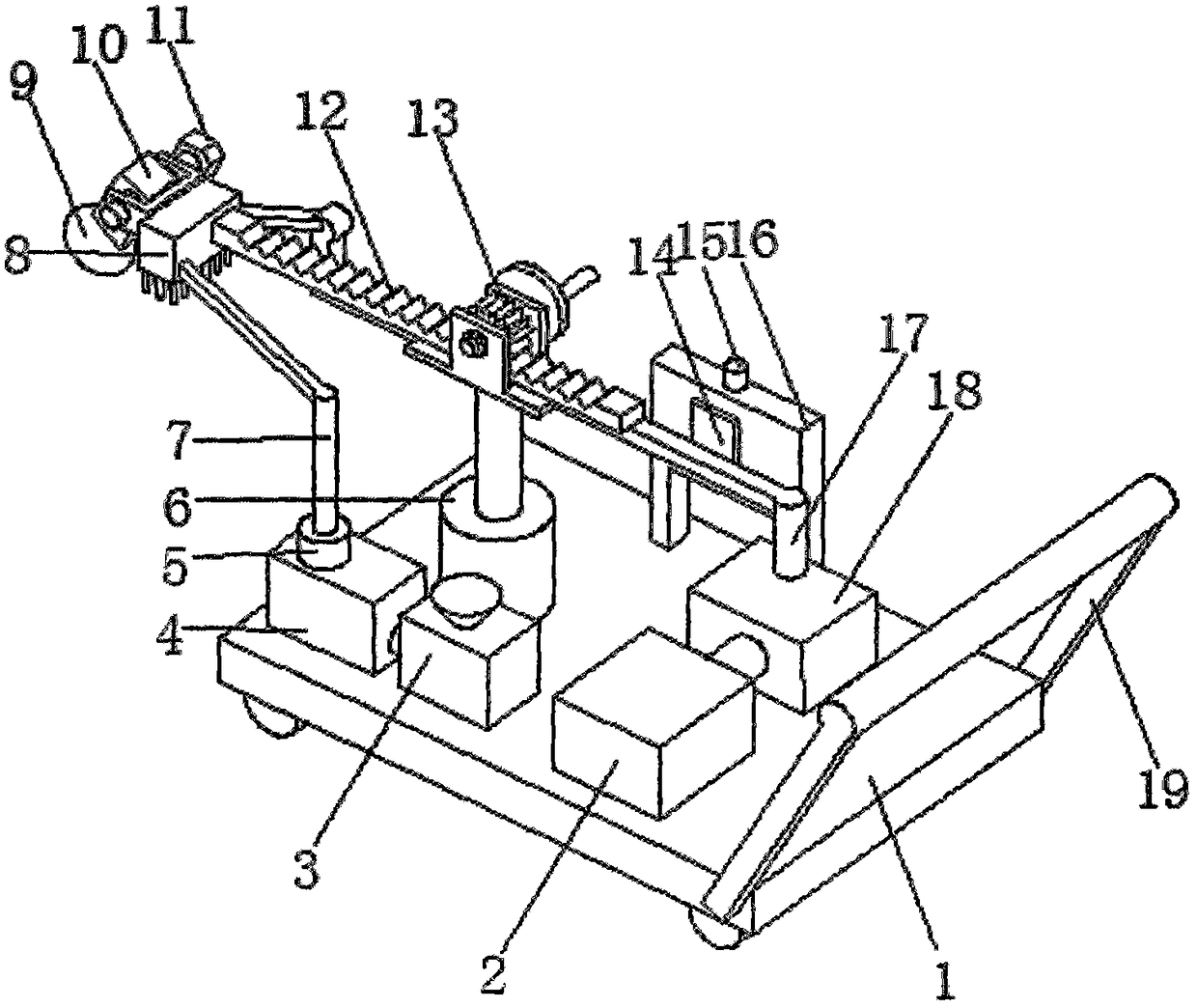 An ultrasonic combined inspection and diagnosis device