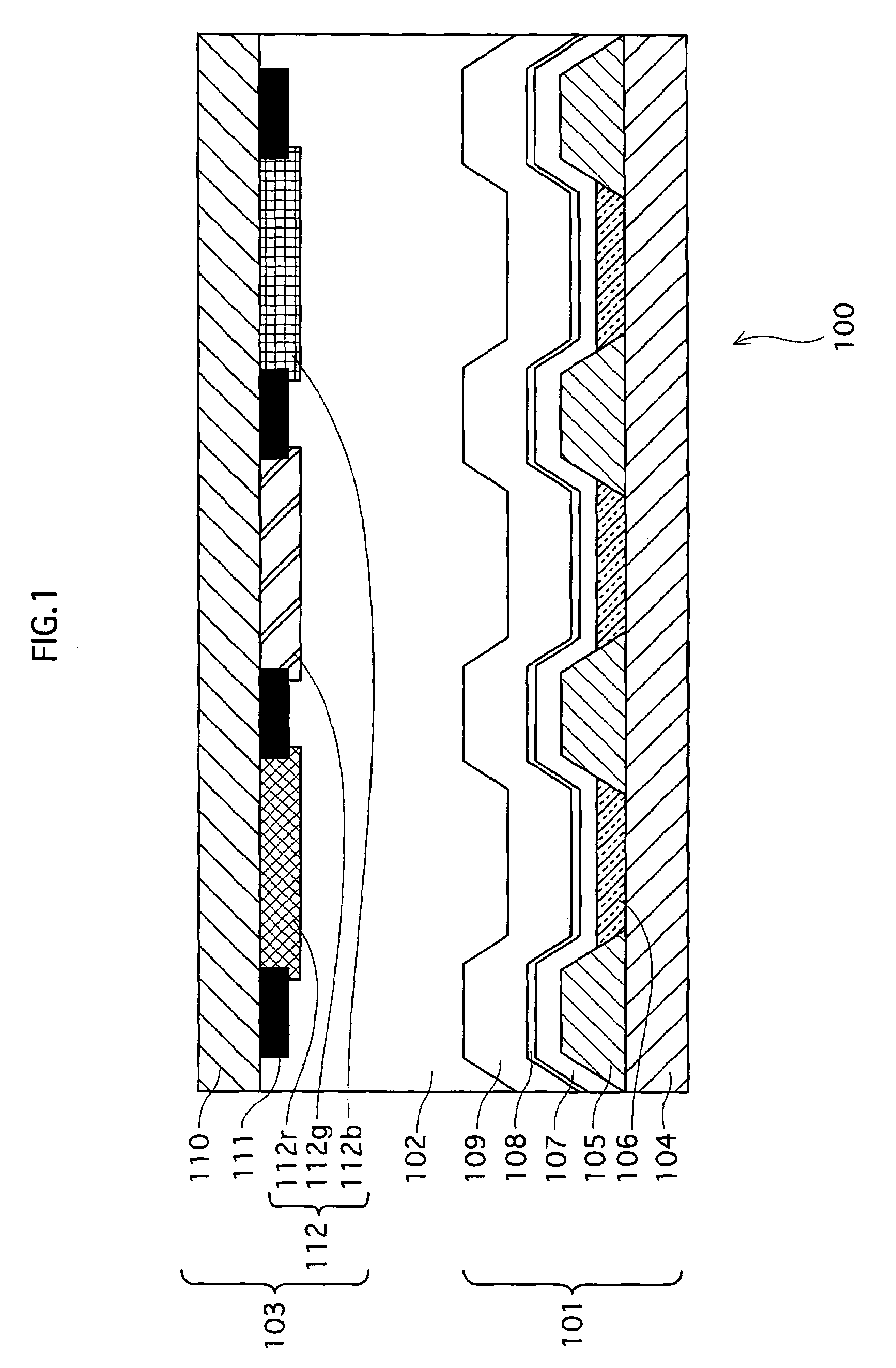 Light emitting display apparatus having excellent color reproducibility