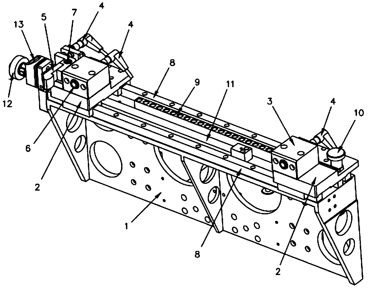 Laser splicing welding pre-positioning mechanism