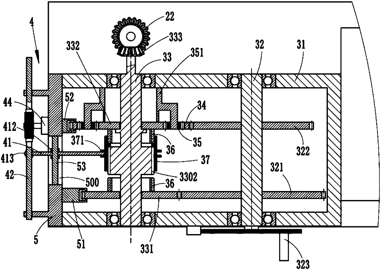 A flip-type template detection device