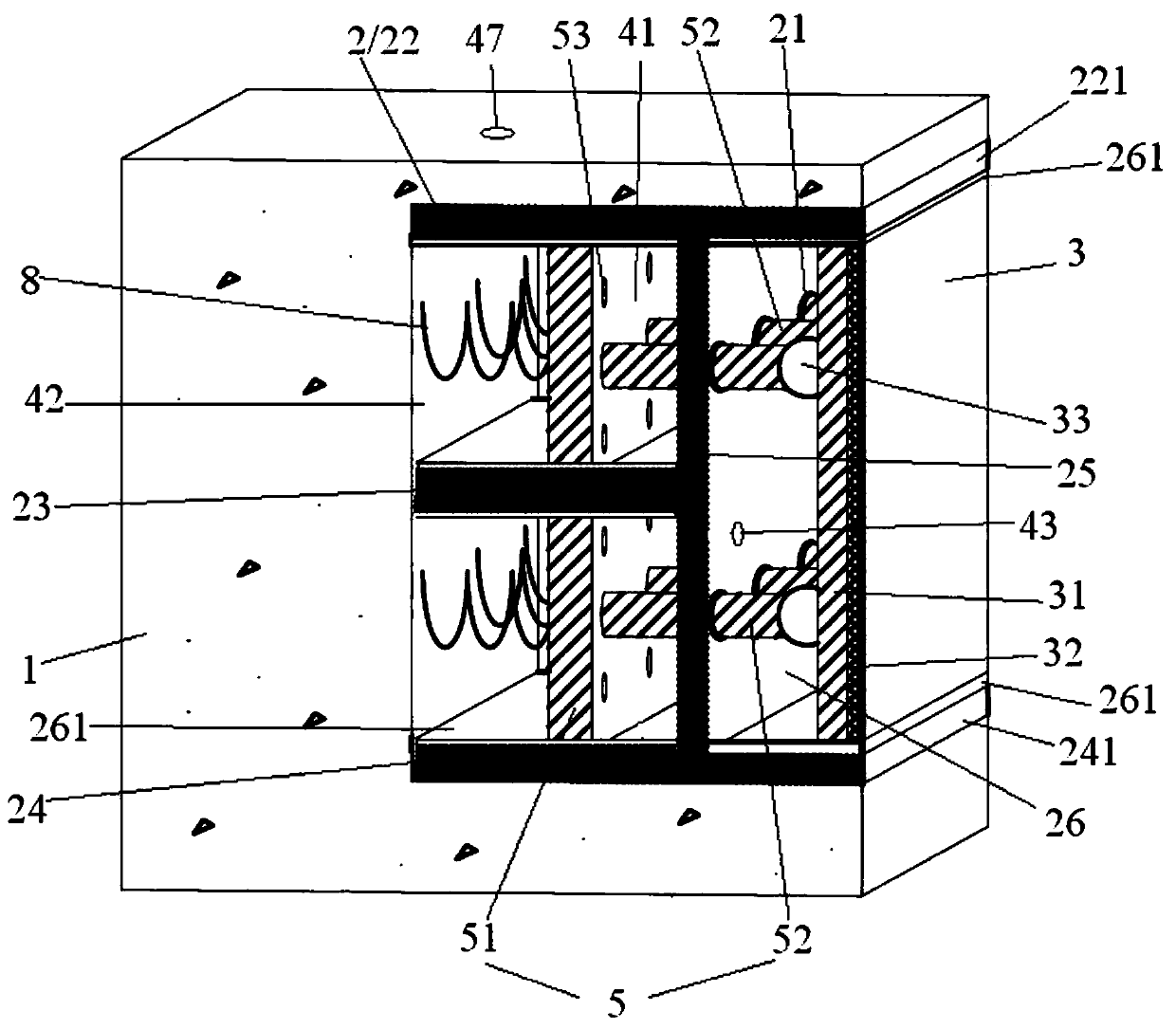 Self-adaptive deformation reset anti-collision method capable of resisting uneven impact force