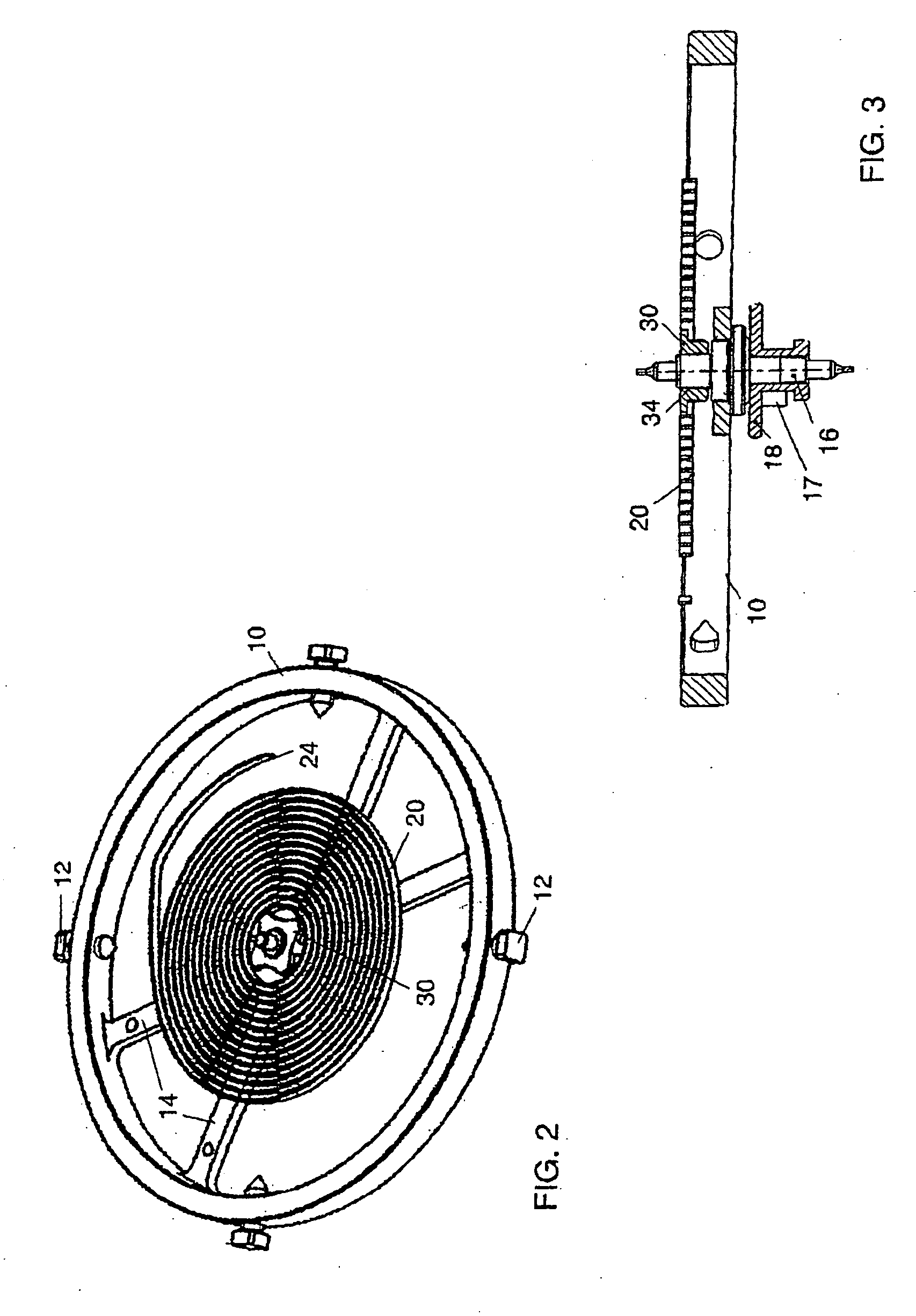 Fixation of a spiral spring in a watch movement