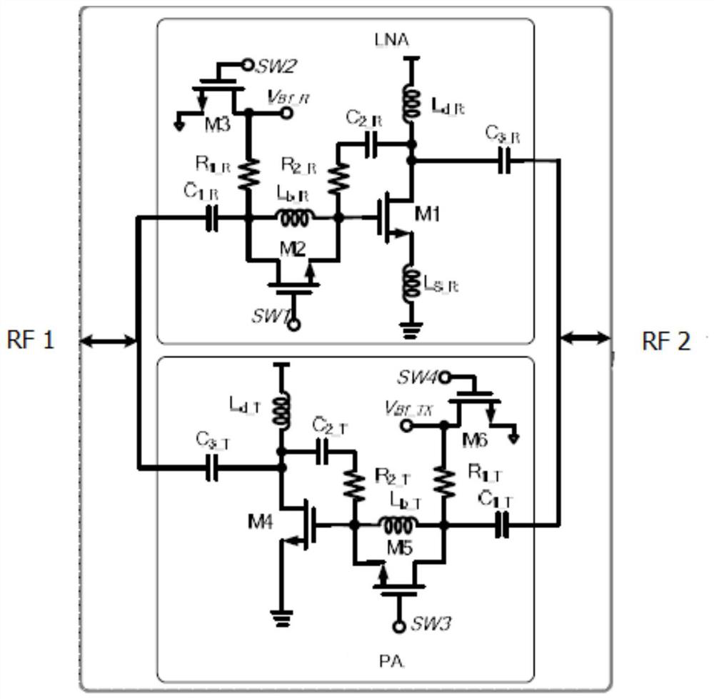 A Broadband Bidirectional RF Amplifier Based on CMOS Technology