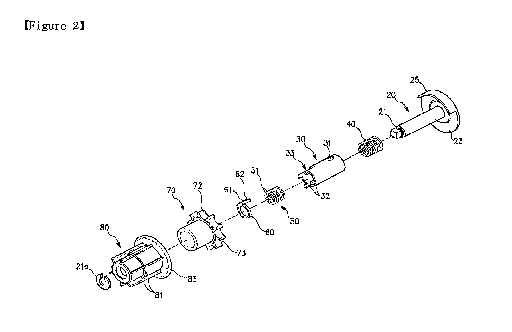 Automatic movement ascent device gear of roll screen