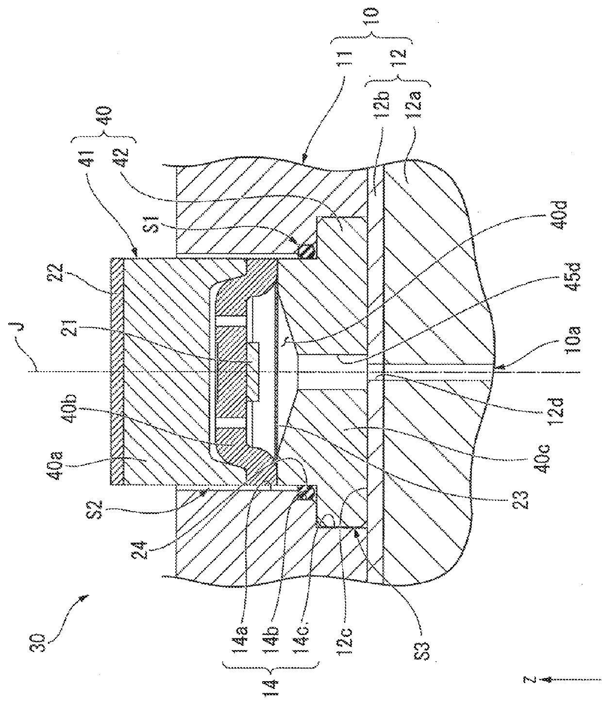 Oil pressure sensor attachment structure