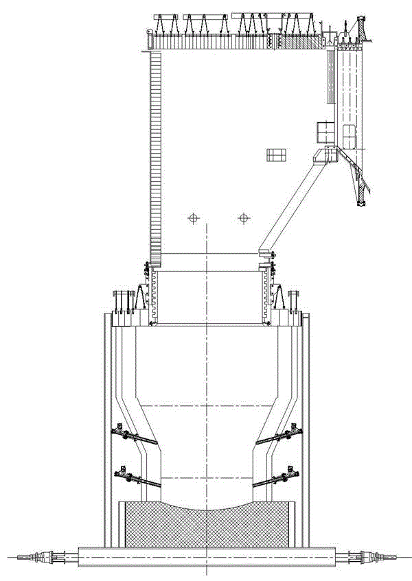 Side-blown continuous smelting process and device for electronic scrap