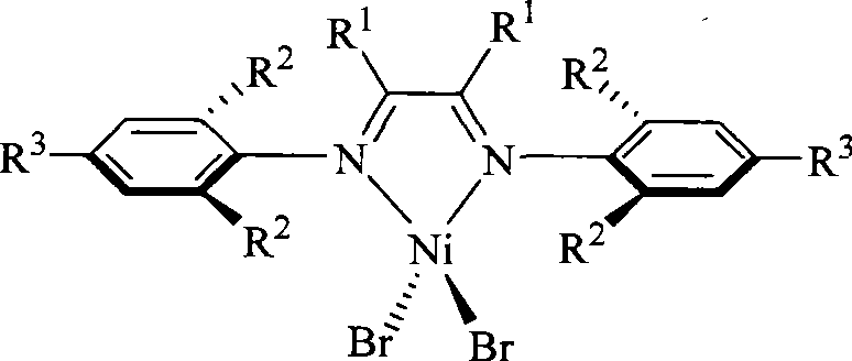 Alpha-nickel diimine compound olefin polymerization catalyst and preparation method thereof, and method for preparing branched polyethylene