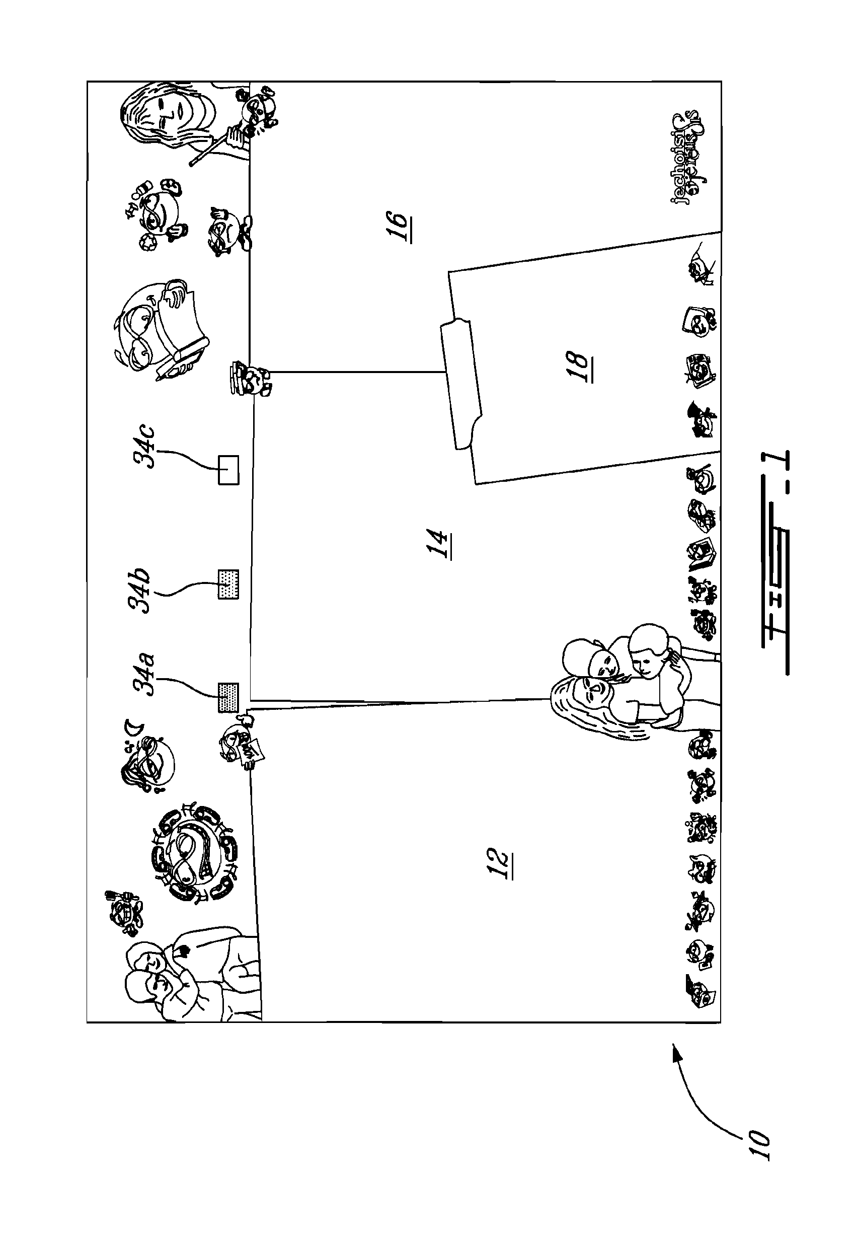 Apparatus and method for guiding people with attention deficit