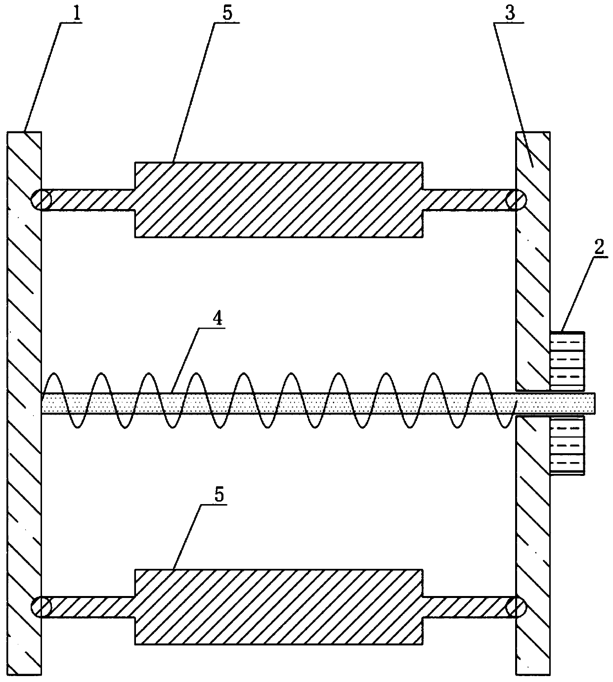 Device for passively slowing relative rotation of ultra-large floating body