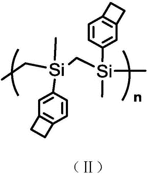 Benzocyclobutene polycarbosilane polymeric monomer or resin and preparation method thereof