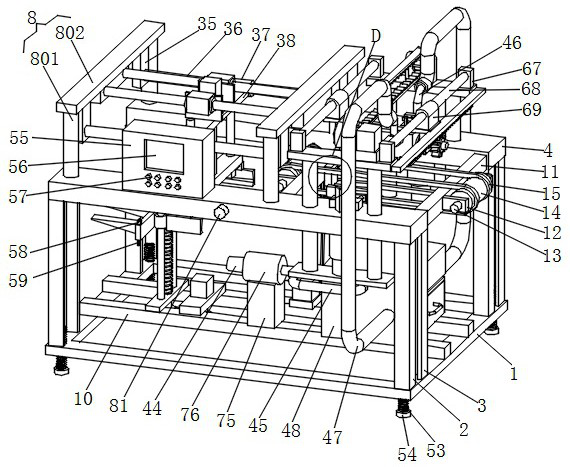 Full-automatic anhydrous tray cleaning and collecting machine