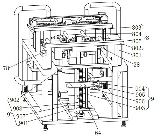 Full-automatic anhydrous tray cleaning and collecting machine