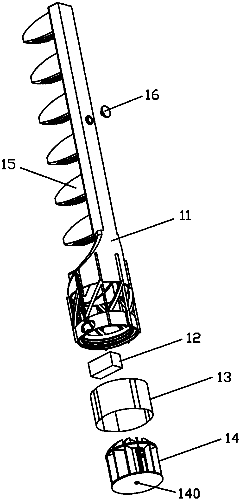 Electric comb with air blowing function