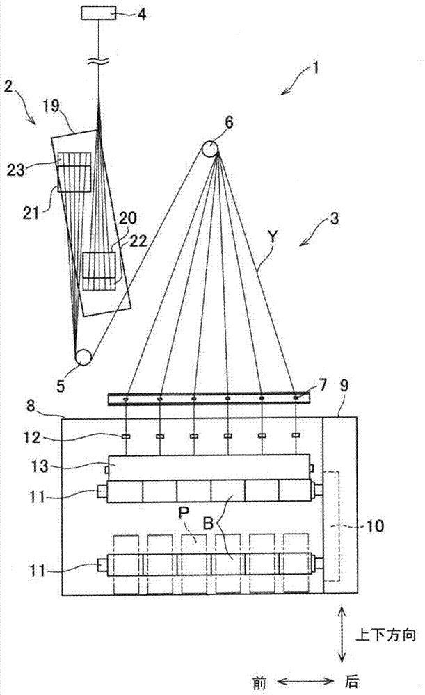 Spinning and drawing device