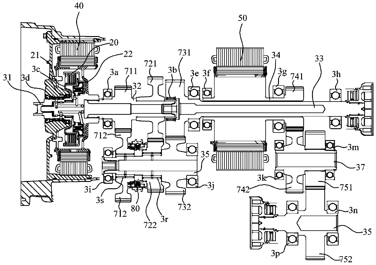 Driving system of hybrid vehicle