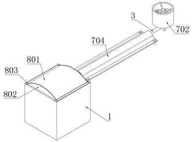 Automatic nursery stock watering device for garden engineering