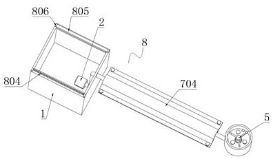 Automatic nursery stock watering device for garden engineering