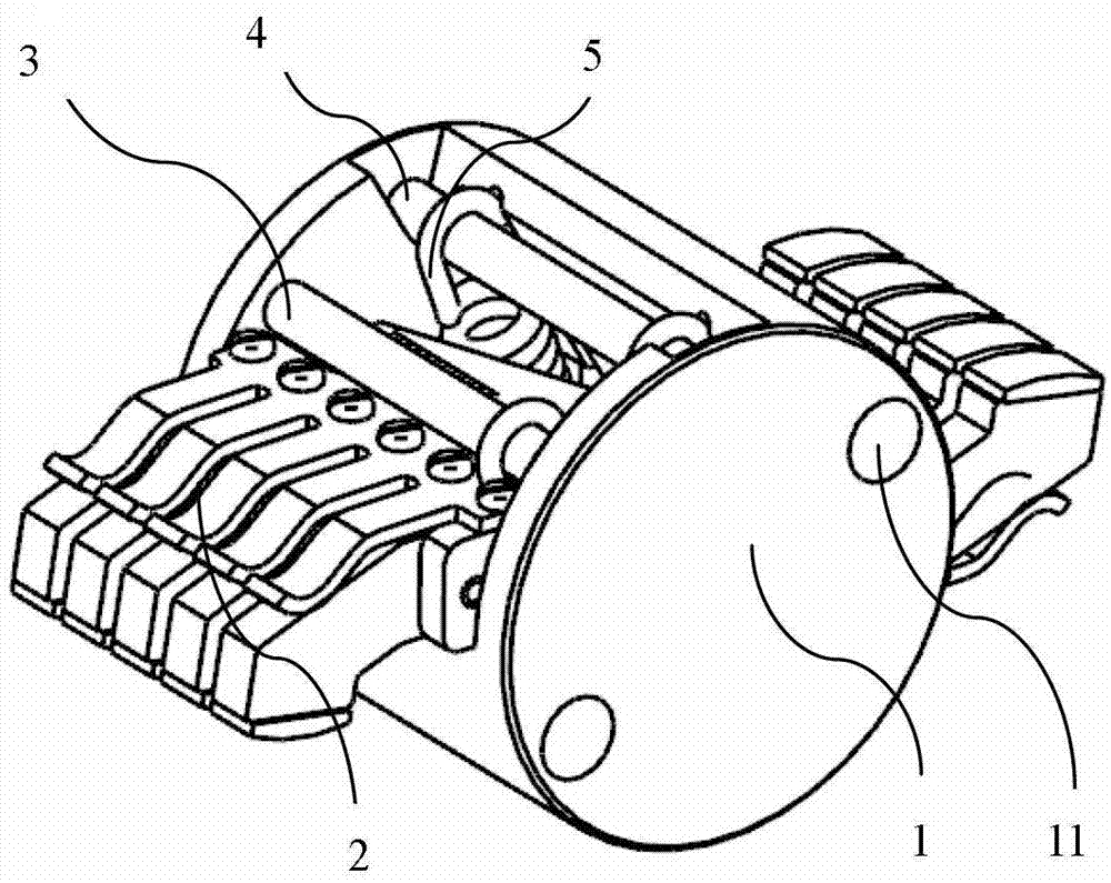 Dual-breakpoint moving contact system of moulded-case circuit breaker