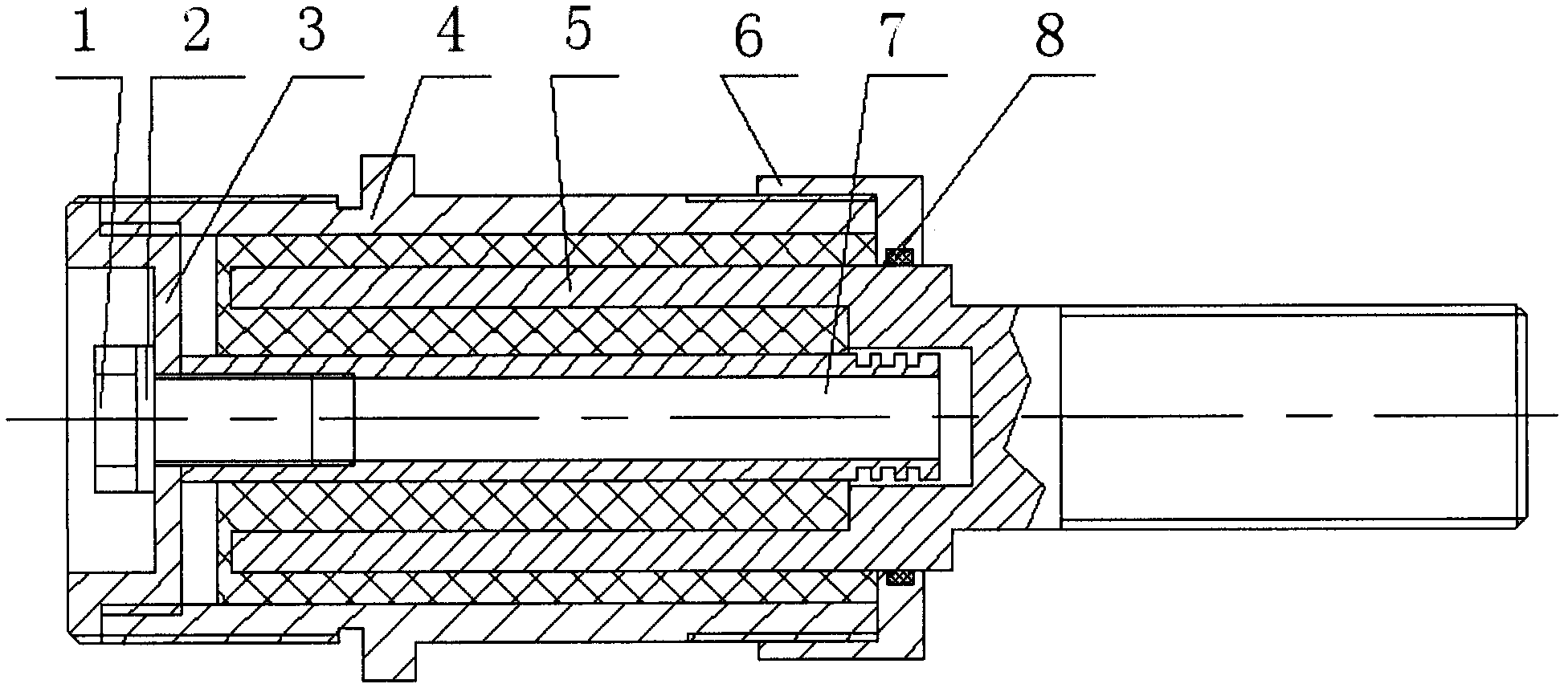 Seal type viscoelastic damper suitable for on-orbit application of spacecraft