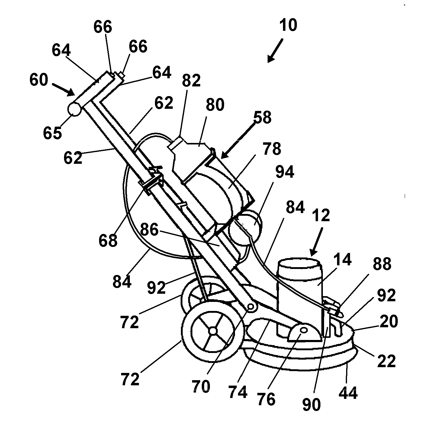 Orbital surface cleaning apparatus