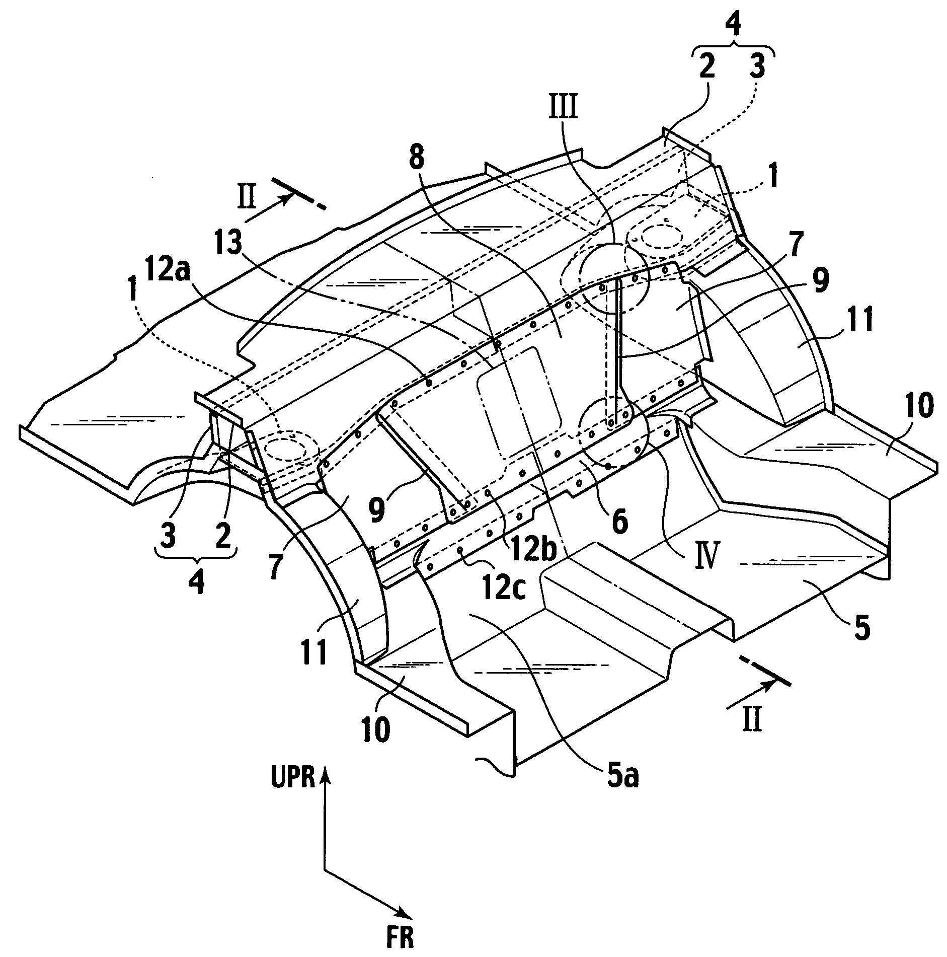 Vehicle rear body structure