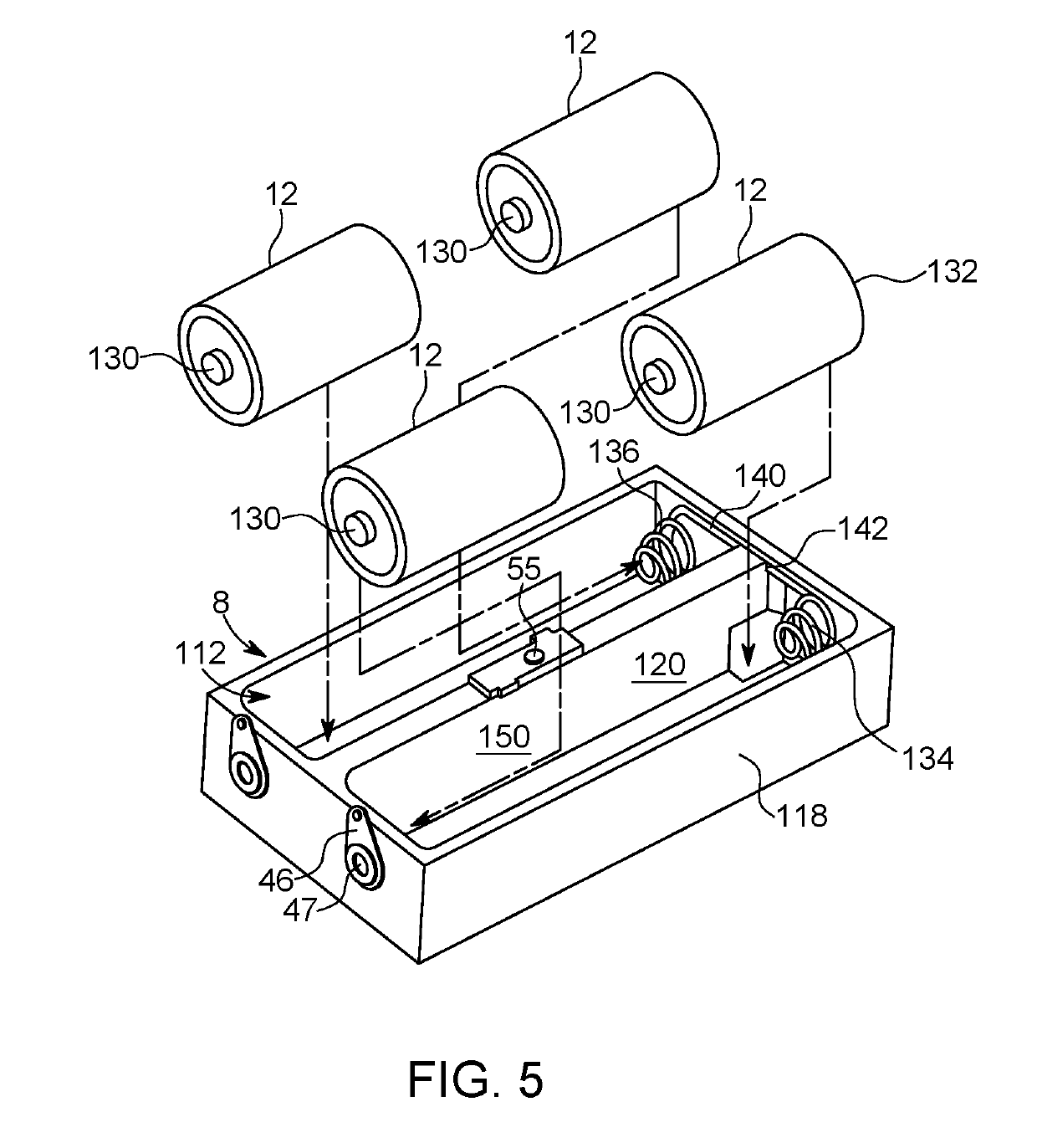 Battery orientation system