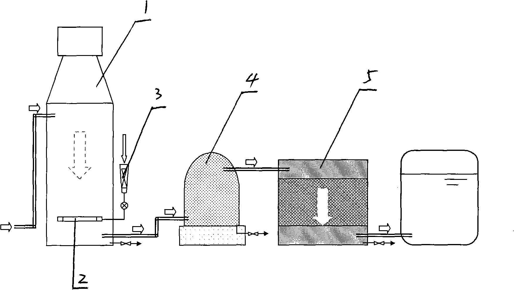 Method and apparatus for removing overproof iron and manganese in underground seawater
