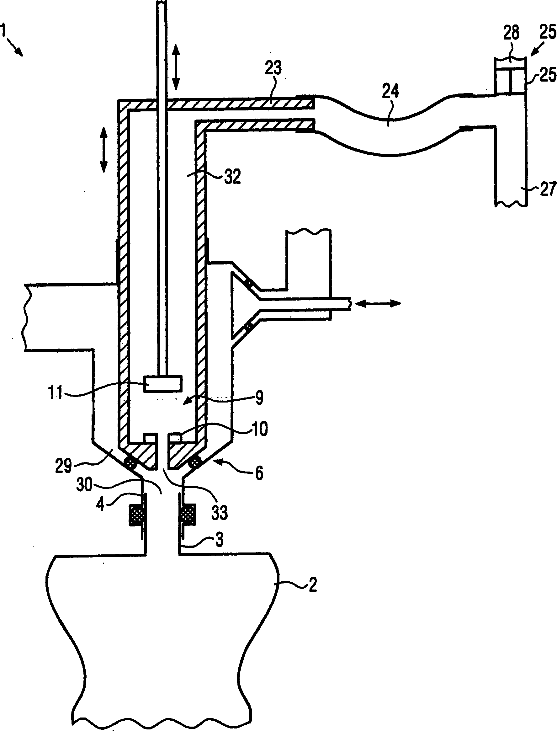 Method and apparatus for filling liquids into foil bags with a spout