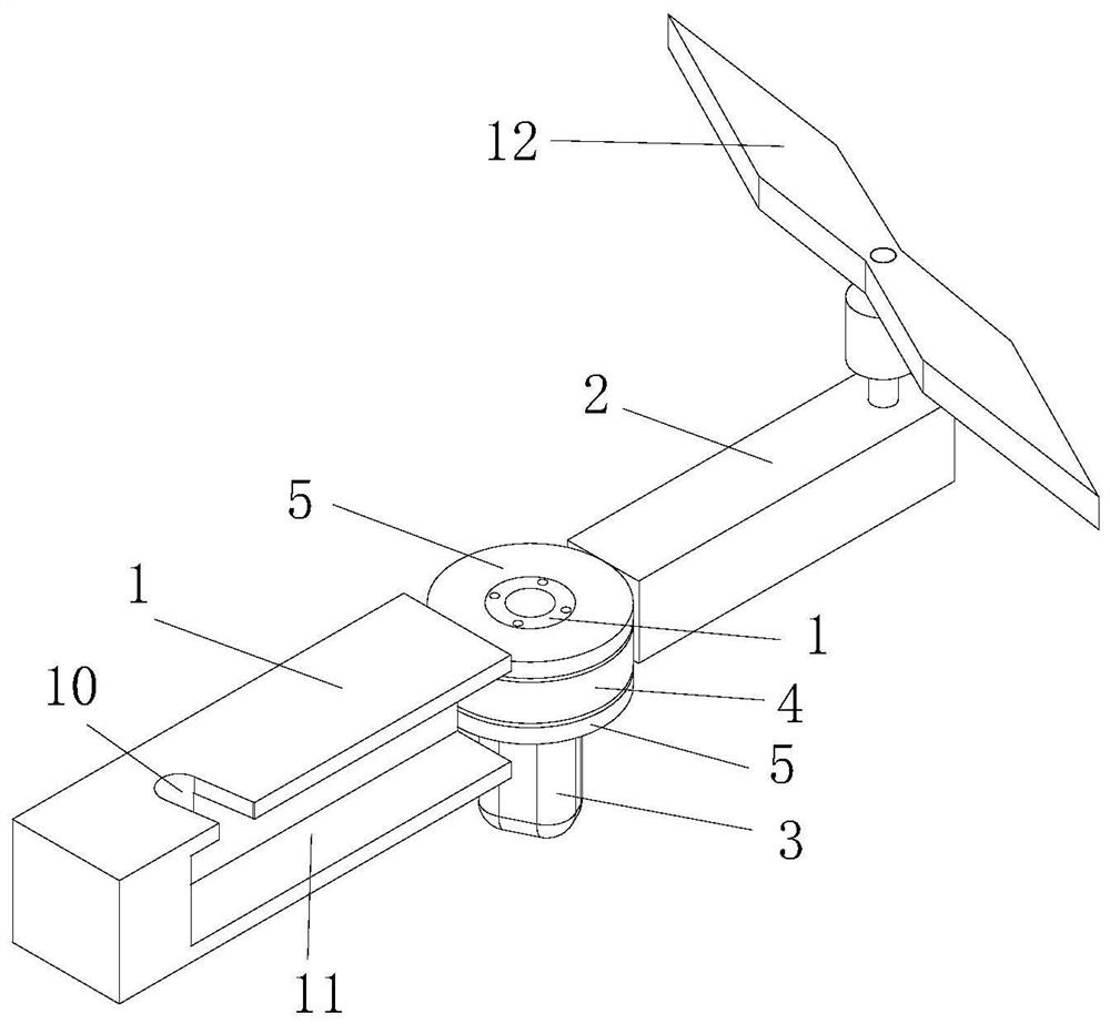 A two-degree-of-freedom rotating and folding UAV arm