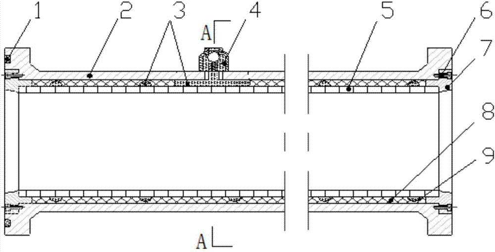 Elastic inner wall anti-clogging concrete high-pressure delivery pump pipe and its application method