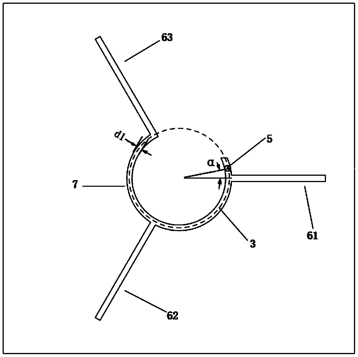 Three Arm Circularly Polarized Antenna