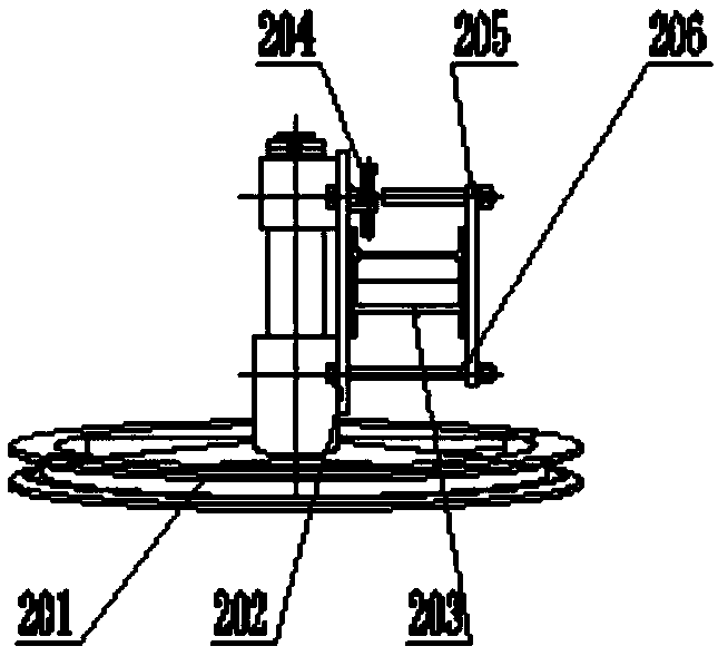 Overhead dual-drive device used for passenger cableway of coal mine