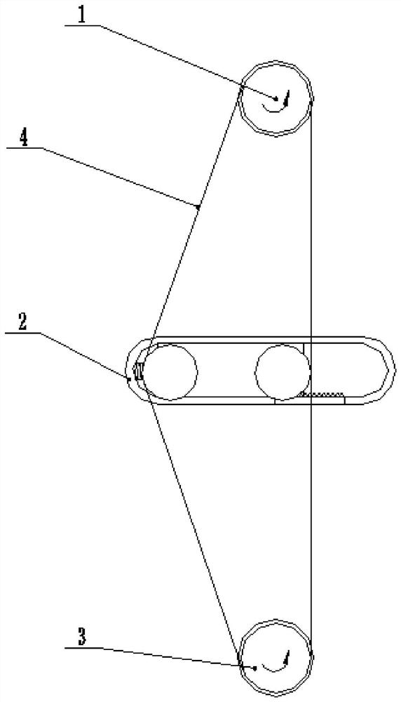 A chain-type start buffer mechanism