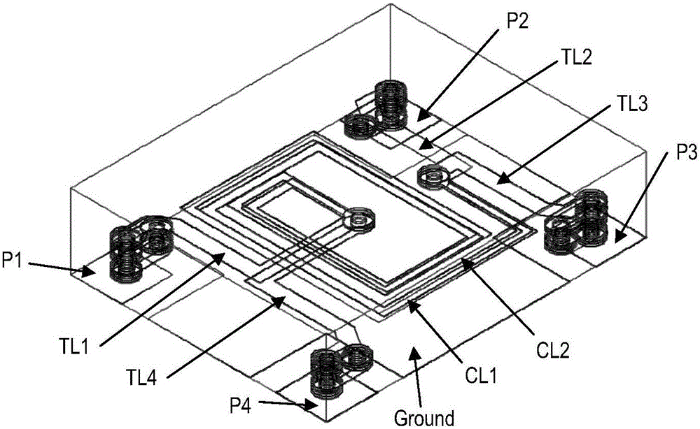 Chip ltcc miniature 3db directional coupler