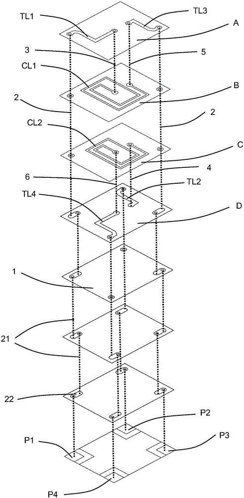 Chip ltcc miniature 3db directional coupler